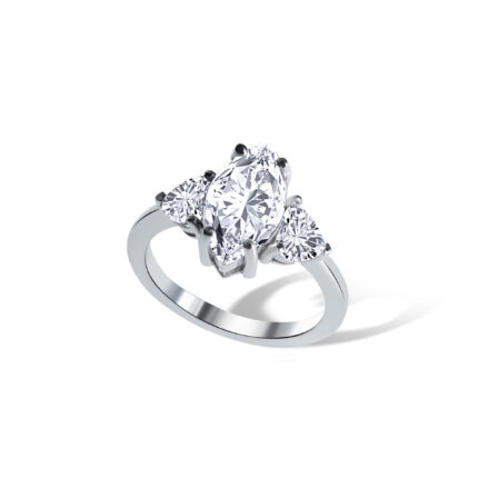 Markiz kesim cvd pırlanta yüzük