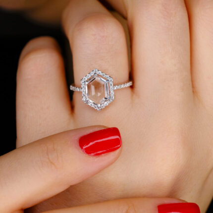 Topaz ve Prlanta Yüzük