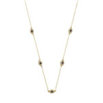 Altın Nazar Göz Detaylı Minimal Kolye