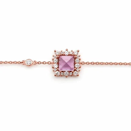 Kare Amethyst Bileklik