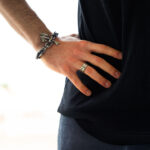 Okside Gümüş Zincir Bileklik Pırlanta Detaylı Tasarım - Görsel 3