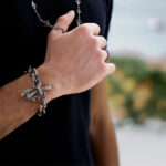 Okside Gümüş Zincir Bileklik Pırlanta Detaylı Tasarım - Görsel 2