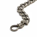 Kuru Kafa Detaylı Okside Gümüş Zincir Bileklik - Görsel 2