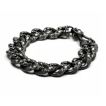 Kuru Kafa Detaylı Okside Gümüş Zincir Bileklik - Görsel 5