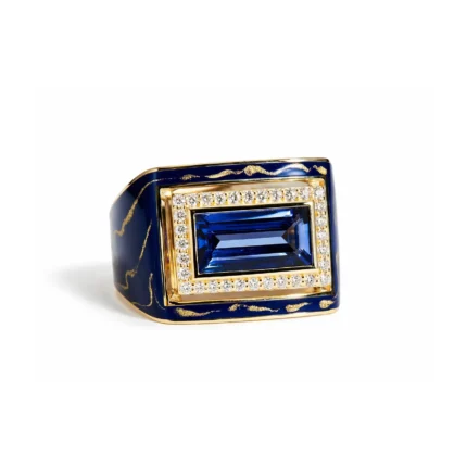 Tanzanit Taşlı Mineli Yüzük