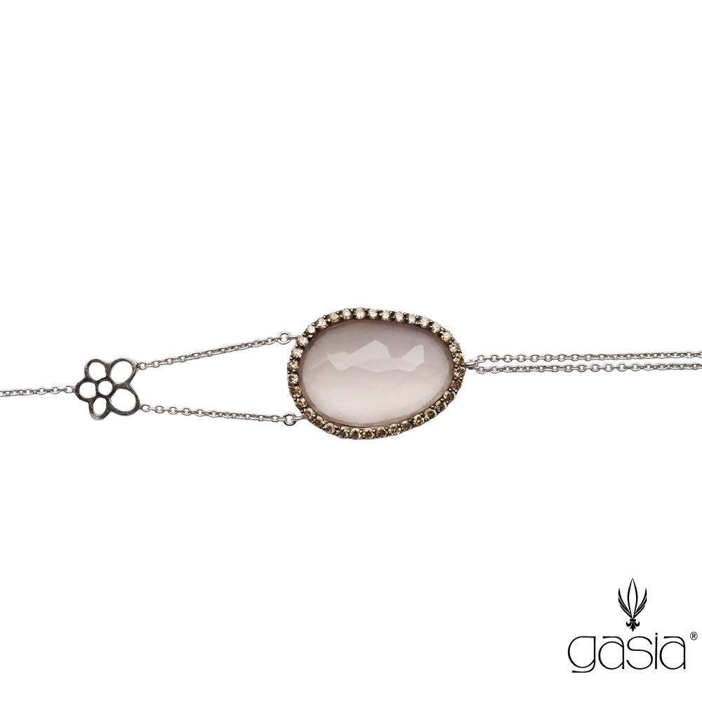 b112229 Rose Quartz Bileklik - Görsel 1