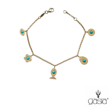 Firuzeli Charm Bileklik