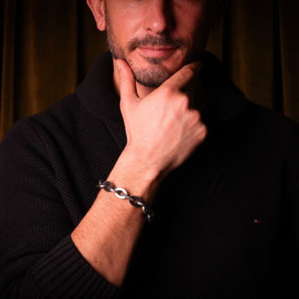 Gümüş Pırlantalı Zincir Bileklik