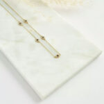 Altın Nazar Göz Detaylı Minimal Kolye - Görsel 3