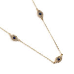 Altın Nazar Göz Detaylı Minimal Kolye - Görsel 5