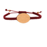 Ayetel Kürsi ve Nazar Duası Yazılı Bileklik – Altın Plaka Siyah Örgü İpli Ayarlanabilir Bileklik - Image 7