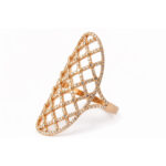 Rose Gold Geometrik Pırlanta Yüzük
