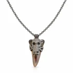 Köpekbalığı Dişi Kurukafa Kolye - Görsel 2