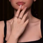 Pırlanta Yaprak Tasarımlı Altın Yüzük