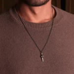 Ağzından Kılıç Geçen Kuru Kafa Kolye