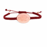 Ayetel Kürsi ve Nazar Duası Yazılı Bileklik – Altın Plaka Siyah Örgü İpli Ayarlanabilir Bileklik - Image 4