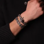 Kuru Kafa Detaylı Okside Gümüş Bileklik - Image 3