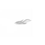 Dalga Formlu Pırlanta Tek Küpe - Görsel 2