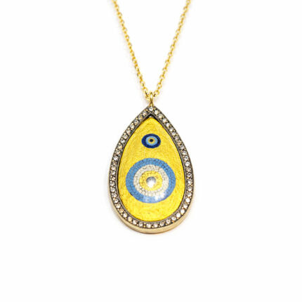 El İşçiliği Mine Nazar Damla Kolye