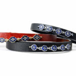 Kahverengi Deri Bileklik Safir ve Pırlanta Taşlı Nazarlık Detaylı - Image 3