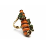 Mercan Formlu Kurbağa ve Uğur Böceği Detaylı Yüzük - Image 4