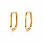 Minimal Oval Halka Küpe – Sade ve Modern Tasarım