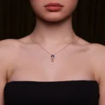 Nazar Göz Balık İskeleti Altın Kolye