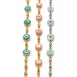 3’lü Nazar Boncuk Detaylı Altın Bileklik - Görsel 2