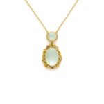 Aquamarine & Fancy Pırlanta Kolye