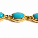 Firuze Taşlı Altın Bileklik - Görsel 2