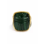 Malakit Taşlı El İşçiliği Statement Yüzük - Görsel 3