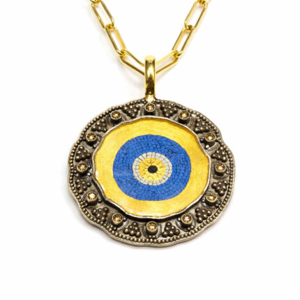 Nazar Mozai̇k Altın Kolye