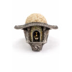 Oyma Kemik Detaylı Pırlanta Vintage Yüzük - Görsel 3