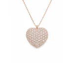 Rose Gold Kalp Kolye