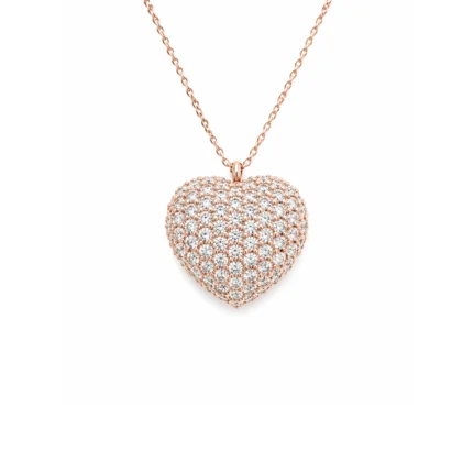 Rose Gold Kalp Kolye