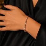 Pırlanta Detaylı Rose Gold Top Bileklik - Görsel 2