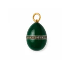 Yeşil Mineli Fabergé Yumurta Charm