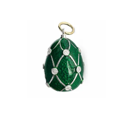 Yeşil Mineli Yumurta Charm