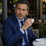 Hakiki Deri ve Gümüş Kilitli Erkek Bileklik - Görsel 2