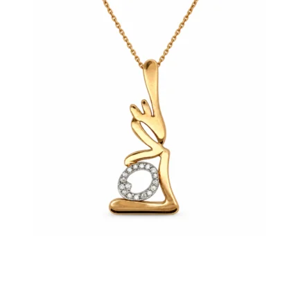 Love Pırlantalı Altın Kolye
